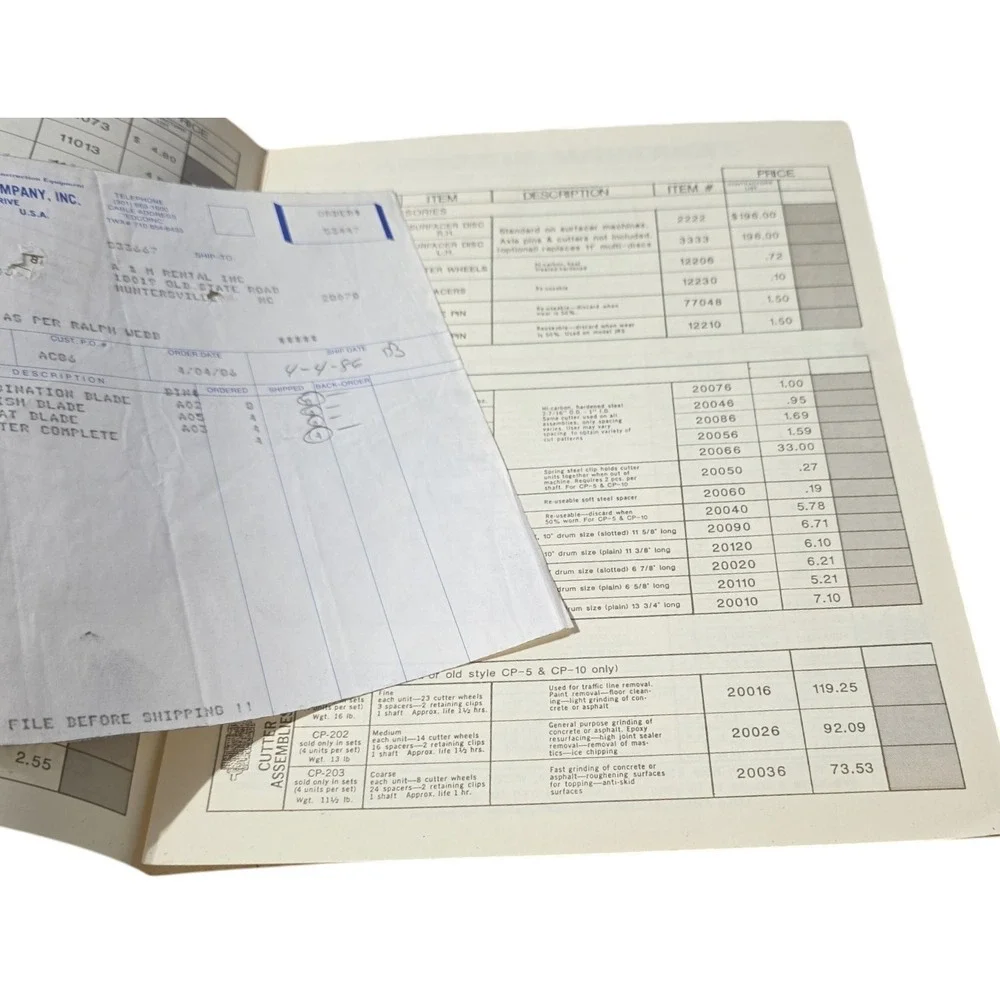 EDCO Diamond & Abrasive Products Accessories Catalog 1985 Equipment Company
